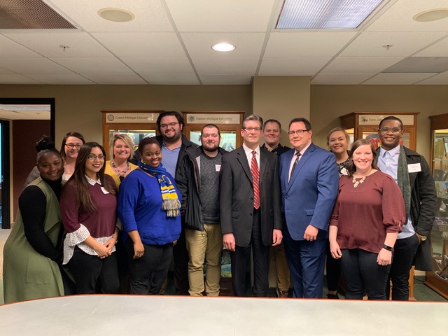 Jeff with Dr. Dan Hurley and Bob Murphy from The Michigan Association of Student Universities